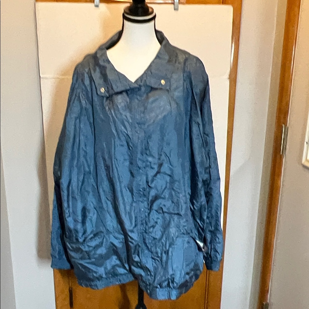 Haband Tudor Court Lightweight Women' medium Blue Jacket